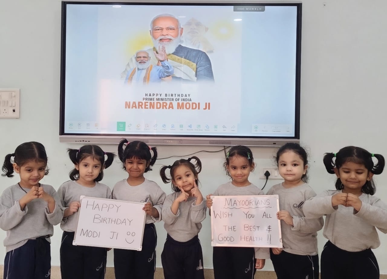 Mayoor School Noida extends heartfelt wishes to Hon’ble Prime Minister Shri Narendra Modi ji on his birthday. 